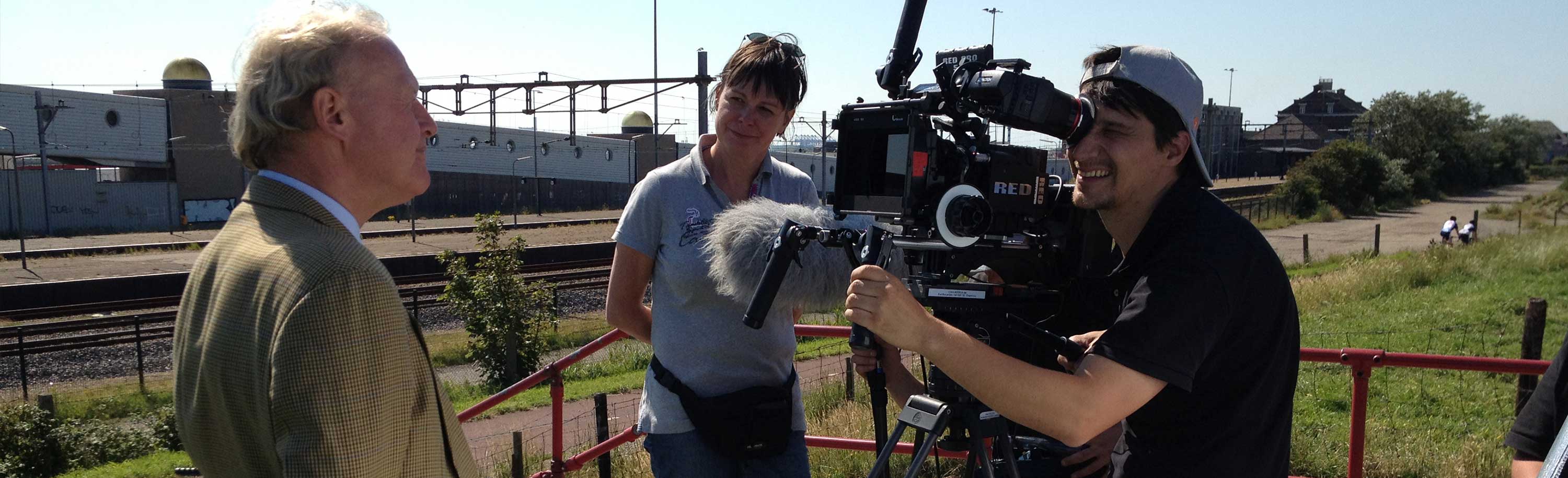 Dreh zur Reportage mit RED
